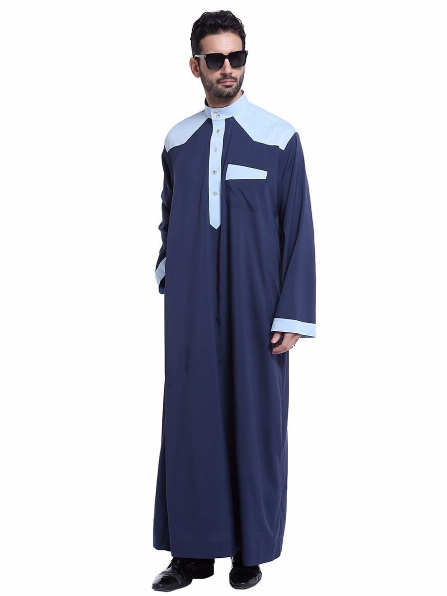 Djellaba Homme Bleu Marine1