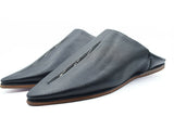 Babouche Homme Cuir Noir